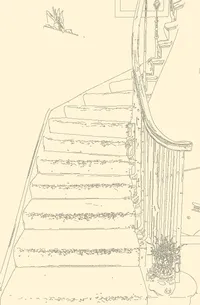 sketch of a spiral staircase